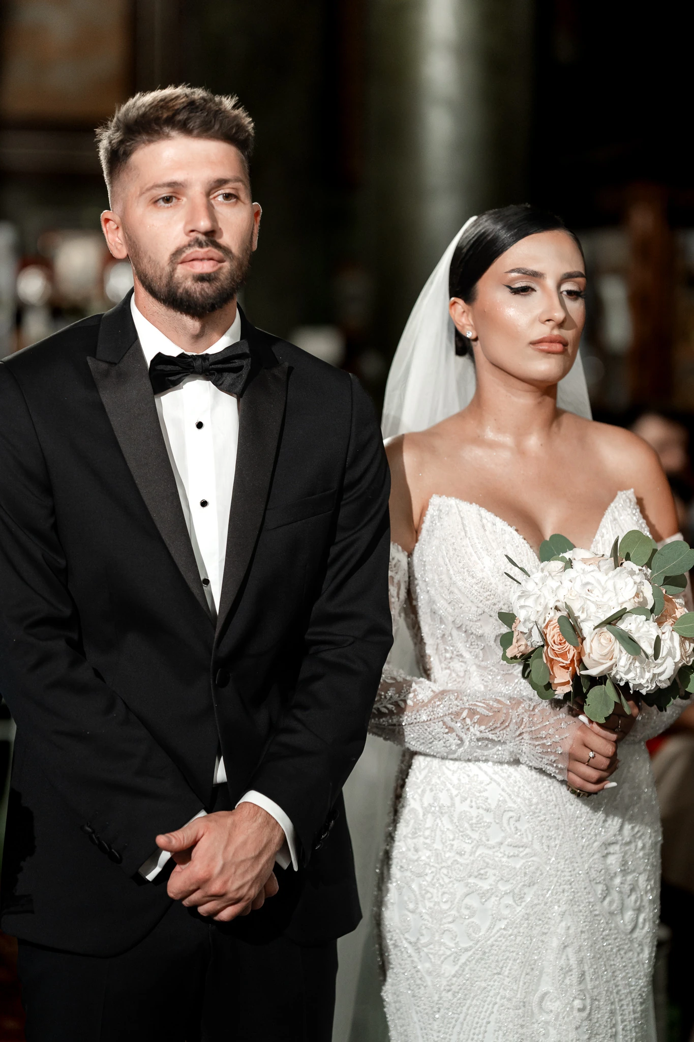 Mara și Ionuț la ceremonia religioasă din Hârșova, fotografie de nuntă FOTOTIME